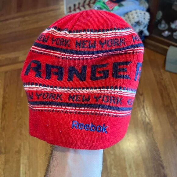 Y2K Reversible‎ Reebok Rangers Wool hat - Picture 2 of 4